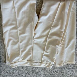 Cream Satin Pants